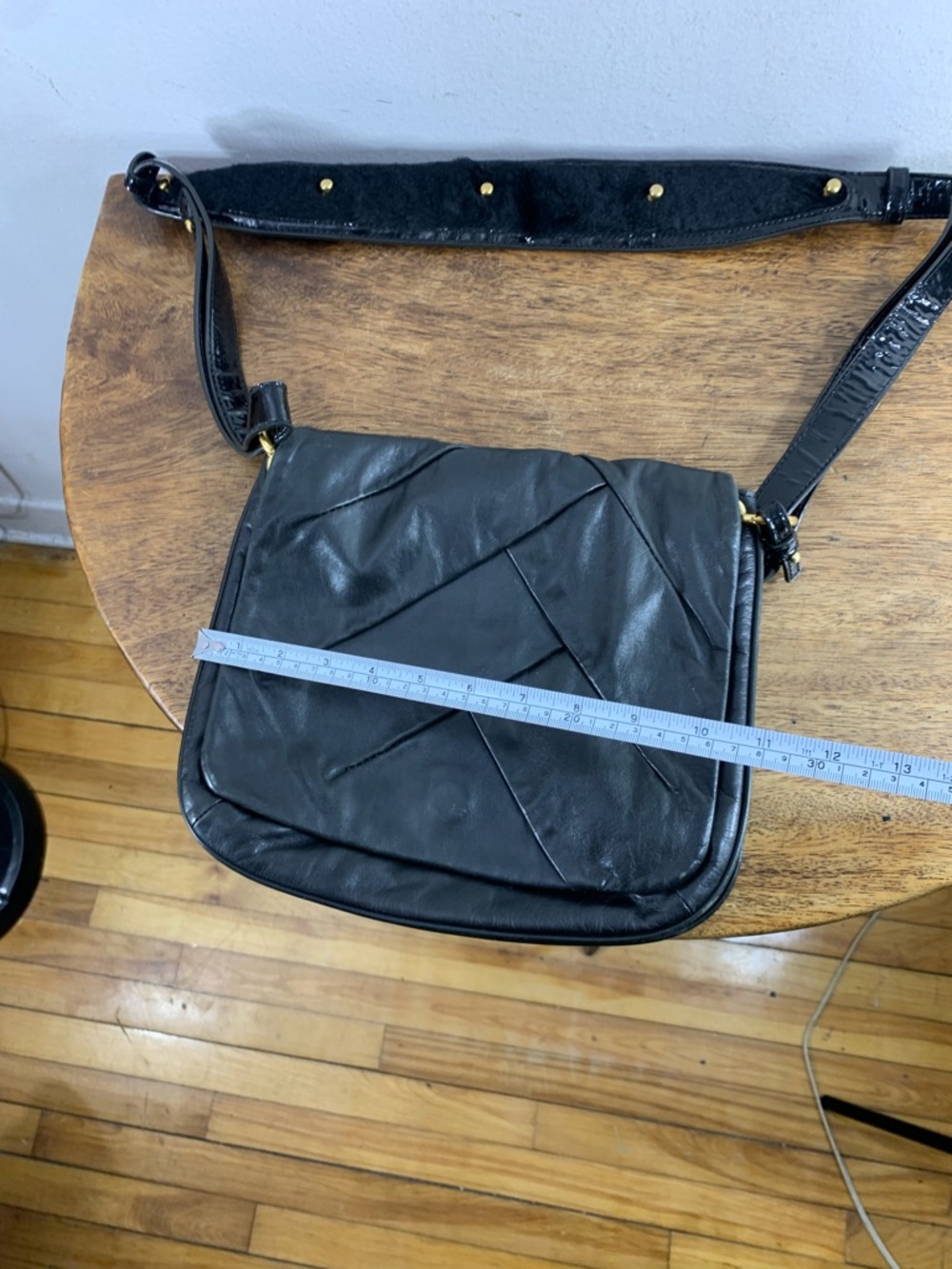 Marc by marc Jacobs black leather patchwork shoulder crossbody bag - Picture 9 of 9